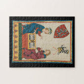 Puzzle Jeu de jacquet, Art médiéval du XIVe siècle (Horizontal)