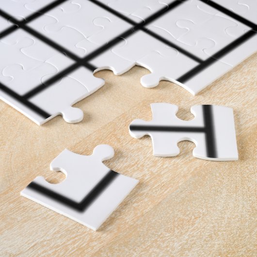 Puzzle Jeu de jeu de mots croisés noirs (Côté)