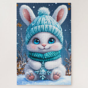 Puzzle Jeu de Lapin Adorable pour Enfants et Adultes