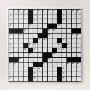 Puzzle Jeu de mots croisés noir et blanc drôle