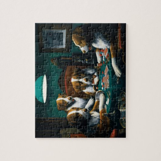 Puzzle Jeu de Poker pour chiens (Vertical)