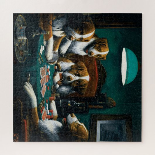 Puzzle Jeu de Poker pour chiens (Horizontal)