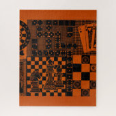 Puzzle jeu d'échecs dominos (Vertical)