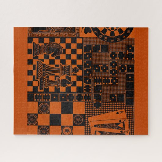 Puzzle jeu d'échecs dominos (Horizontal)