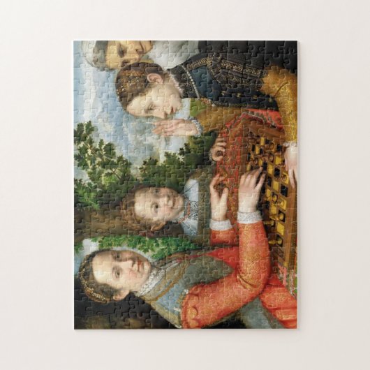 Puzzle Jeu d'échecs par Sofonisba Anguissola - vers 1555 (Vertical)