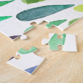 Puzzle Jeu d'éclaboussures couleur aquarelle (Côté)