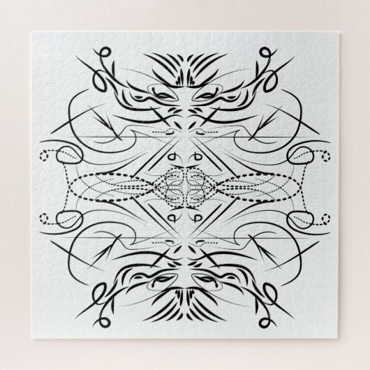 Puzzle Jeu Motif d'art créatif tribal (Horizontal)