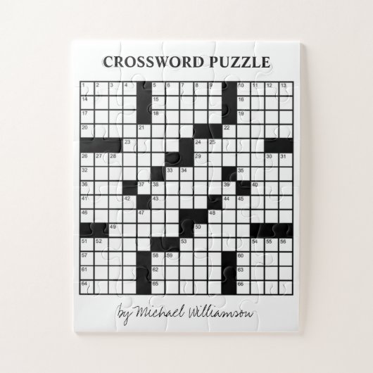 Puzzle Jeu personnalisé amusant Mot de passe noir et blan (Vertical)