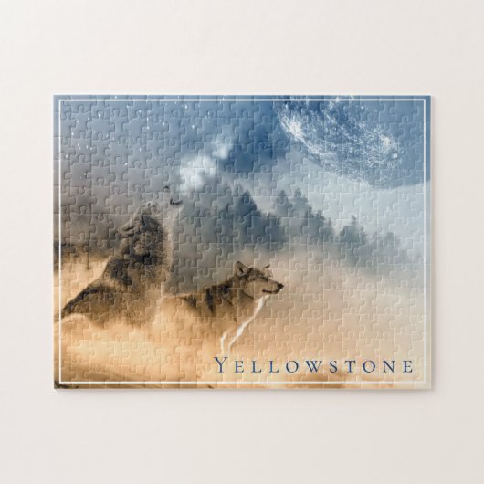 Puzzle Jeu Puzzle-Yellowstone de loup (Horizontal)