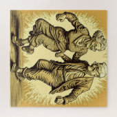 Puzzle Jeune Âgé Couple Dansant (Horizontal)