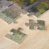 Puzzle Jeune bambin cerf aux arbres à automne. (Côté)