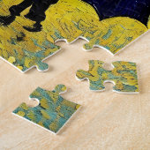 Puzzle Jeune dame s'ombrage avec parapluie sous le soleil (Côté)