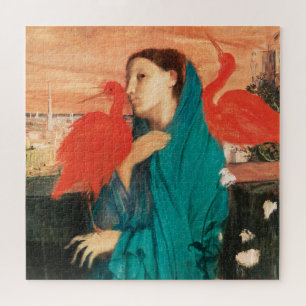 Puzzle Jeune femme avec Ibis Fine Art par Edgar Degas