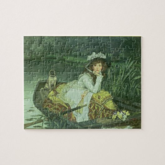 Puzzle Jeune femme de James Tissot | dans un bateau, ou (Horizontal)