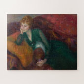 Puzzle Jeune femme en vert, William James Glackens (Horizontal)