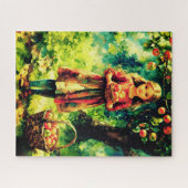 Puzzle Jeune fille dans un Apple Orchard (Horizontal)