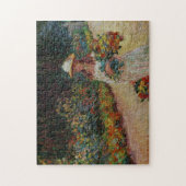 Puzzle Jeune fille en jardin à Giverny Monet Art (Vertical)