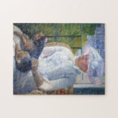 Puzzle Jeune fille et son chien, Mary Cassatt (Horizontal)