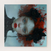 Puzzle Jeune fille Goth avec des taches (Horizontal)