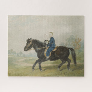 Puzzle Jeune garçon chevauchant un poney (par Penry Willi