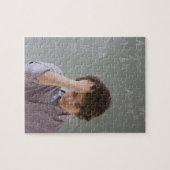 Puzzle Jeune garçon devant le tableau avec maths (Horizontal)