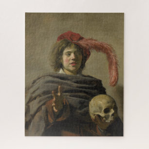 Puzzle Jeune Homme avec une Tête de Mort Art Classique