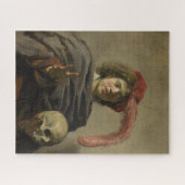 Puzzle Jeune Homme avec une Tête de Mort Art Classique (Horizontal)
