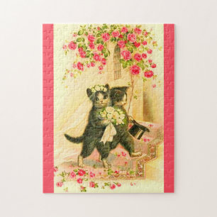 Puzzle jeune mariée de kitten