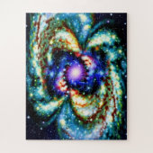 Puzzle Jeux cosmiques bleu et violet (Vertical)