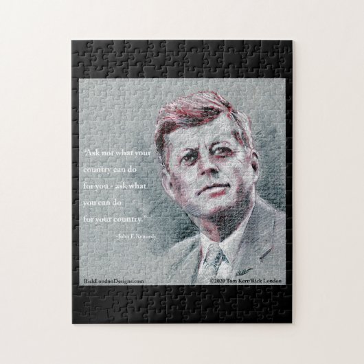 Puzzle JFK et devis (Vertical)