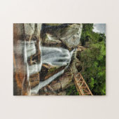 Puzzle Jigsaw Africa Cascade Orange Water. (Horizontal)