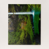 Puzzle Jigsaw Bridal Veil Fall New Zealand. (Vertical)