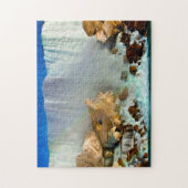 Puzzle Jigsaw Niagara Falls Buffalo New York. (Vertical)