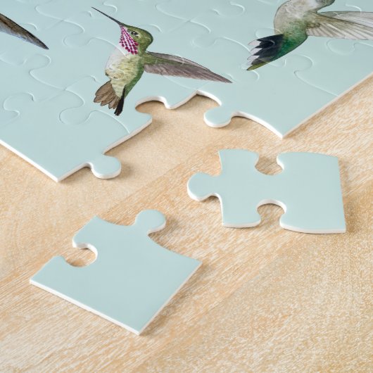 Puzzle Jigsaw Puzzle, Colibris de Californie (Côté)