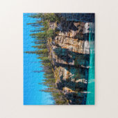 Puzzle Jigsaws Athabasca River Jasper Canada. (Vertical)