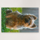Puzzle Jigsaws de chien de Terrier soyeux. (Horizontal)
