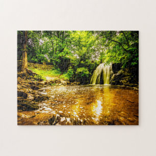 Puzzle Jigsaws Janet's Foss waterfall North Yorkshire.