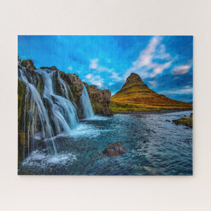Puzzle Jigsaws kirkjufell waterfall Iceland.