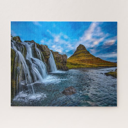 Puzzle Jigsaws kirkjufell waterfall Iceland. (Horizontal)