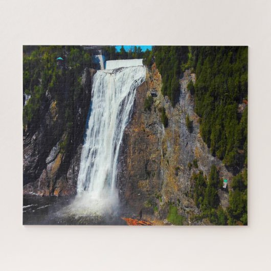 Puzzle Jigsaws Montmorency River Falls Québec. (Horizontal)