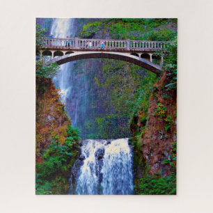 Puzzle Jigsaws Multnomah Falls Columbia River.
