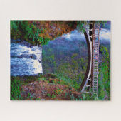 Puzzle Jigsaws Multnomah Falls Columbia River. (Horizontal)