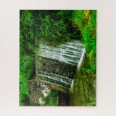 Puzzle Jigsaws Poland Malopolska Lukowica Waterfall. (Vertical)