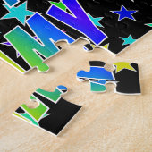 Puzzle "JIMMY" Prénom, Amusant "HEUREUX ANNIVERSAIRE" (Côté)