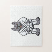 Puzzle Jitsu de Bulldog| choisir la couleur arrière - pla (Vertical)