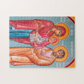 Puzzle Joachim, Anna et l'icône orthodoxe Theotokos (Horizontal)