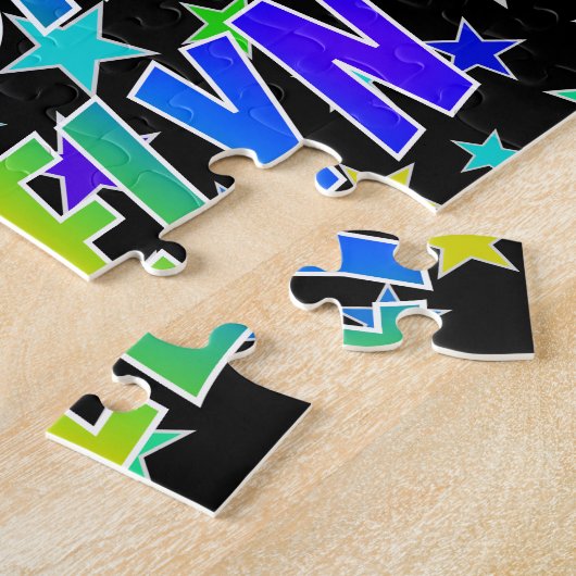 Puzzle "JOCELYN" Prénom, Amusant "HEUREUX ANNIVERSAIRE" (Côté)