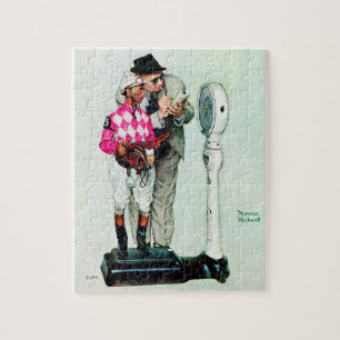 Puzzle Jockey Weighin by Norman Rockwell