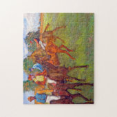 Puzzle Jockeys et chevaux de course, Edgar Degas (Vertical)