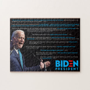 Puzzle Joe Biden cite la race